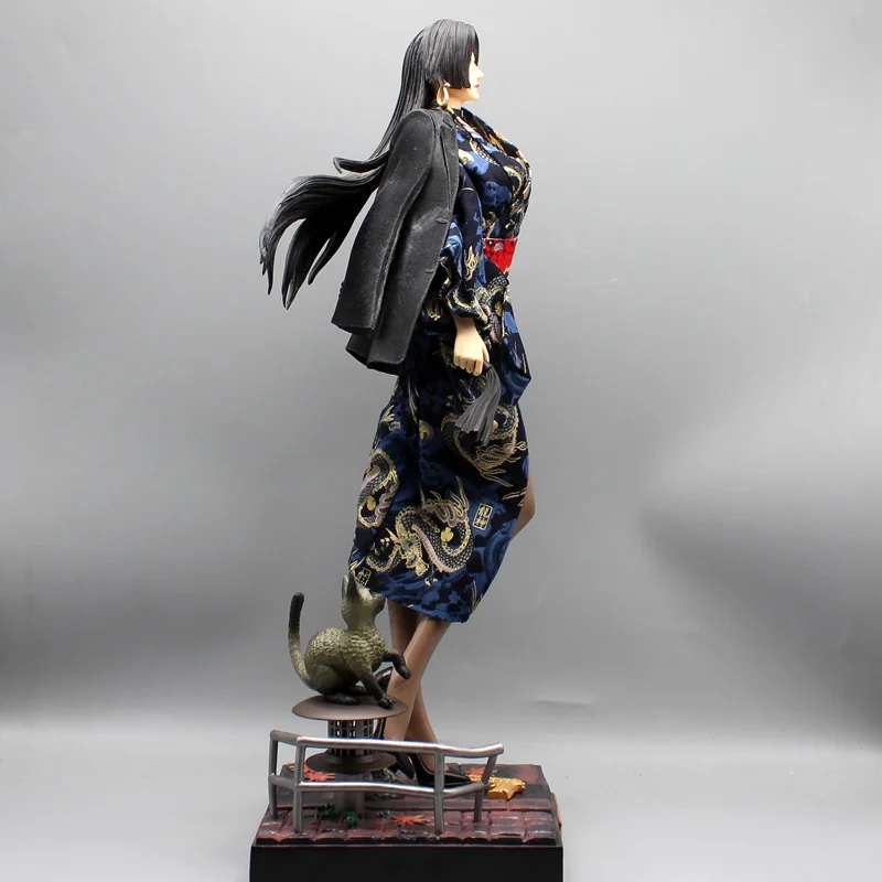 Figura de Anime de una pieza, Kimono Gk, Boa Hancock, Escena de animación bidimensional, circundante, modelo grande de Pvc, regalos decorativos, 46cm