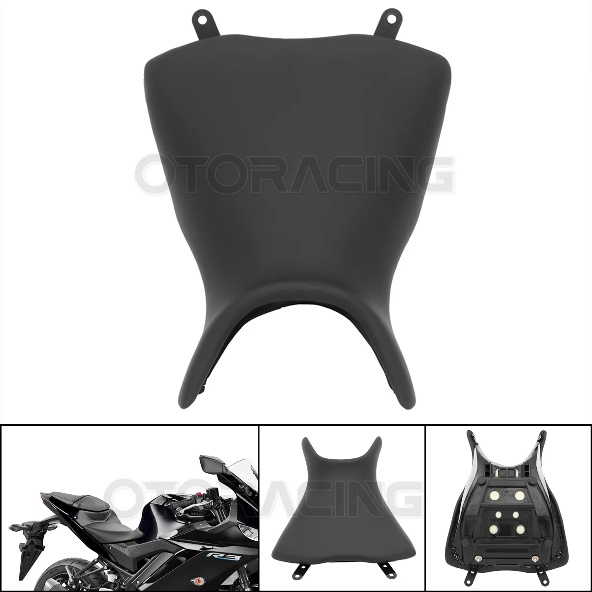 

Motorcycle Front Driver Passenger Pillion Seat Cushion For Yamaha YZF R3 YZF-R3 YZFR3 2015 2016 2017 2018 2019 2020 2021