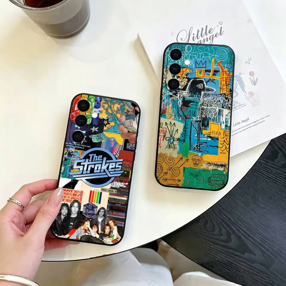 The S-Strokes Reality Awaits gift Phone Case Black Silicone Soft For Samsung Galaxy A73,A72,A71,A70,A53,A52,A51
