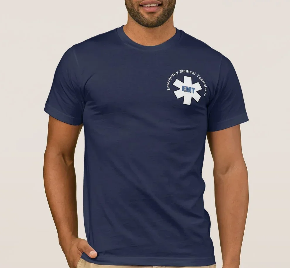 

Emergency Paramedic EMT Star of Life Symbol T-Shirt 100% Cotton O-Neck Short Sleeve Summer Casual Mens T-shirt Size S-3XL