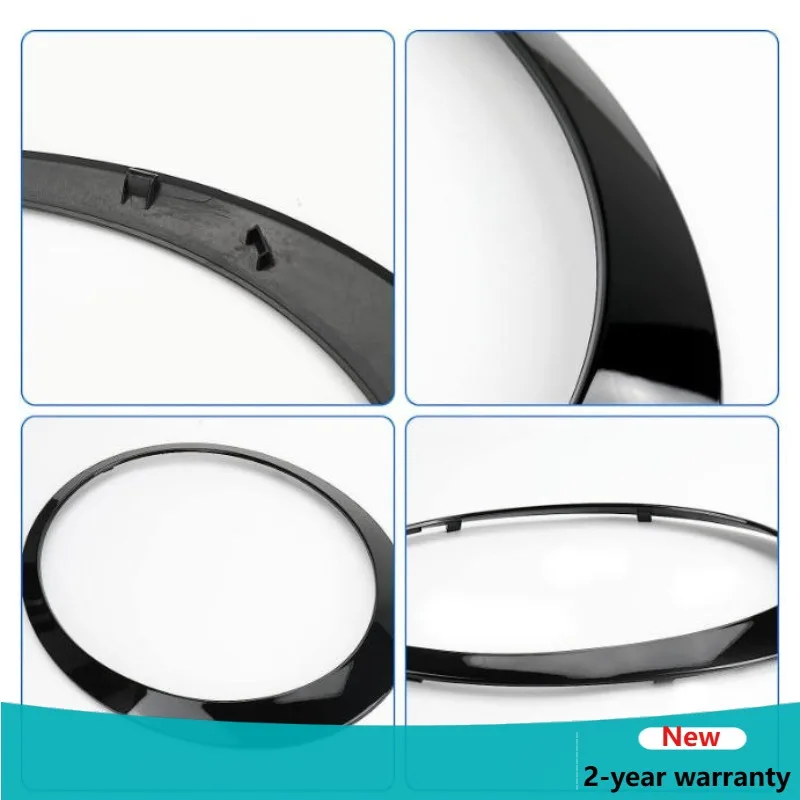Gloss Black Car Headlight Frame For MINI Cooper S R56 R57 R55 Clubman 2007-2015 51137149905 51137149906
