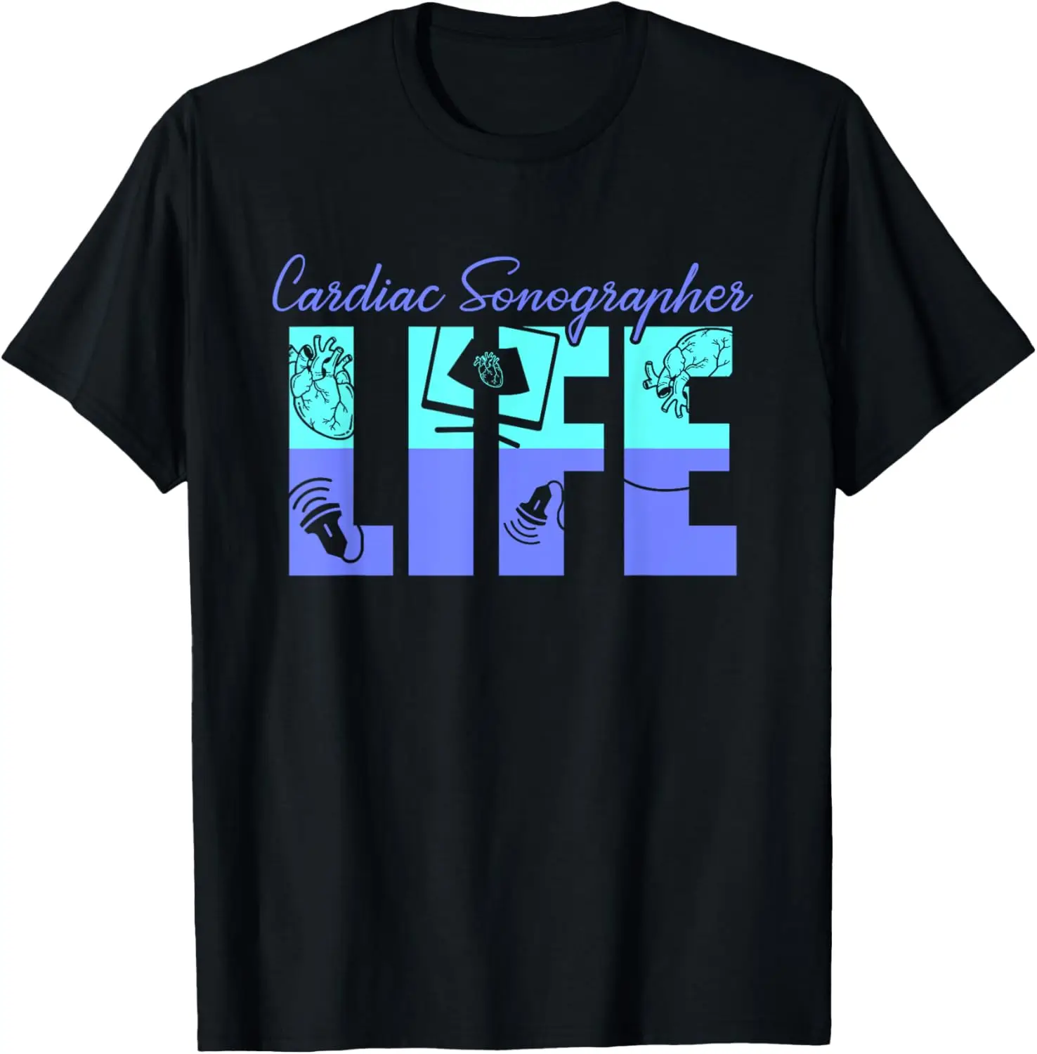 Cardiac Sonographer Echo Tech Life RDCS T-Shirt