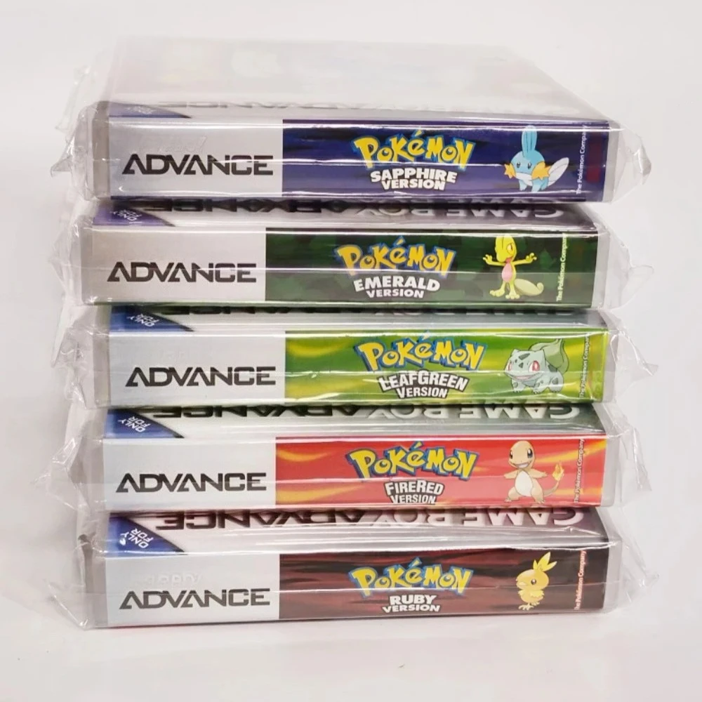 Englische Pokémon 32-Bit-Video-GBA-Spielkarten-Bundle USA-Version Ruby Sapphire Emerald FireRed LeafGreen Gameboy Advance Cartridge – Detail 3
