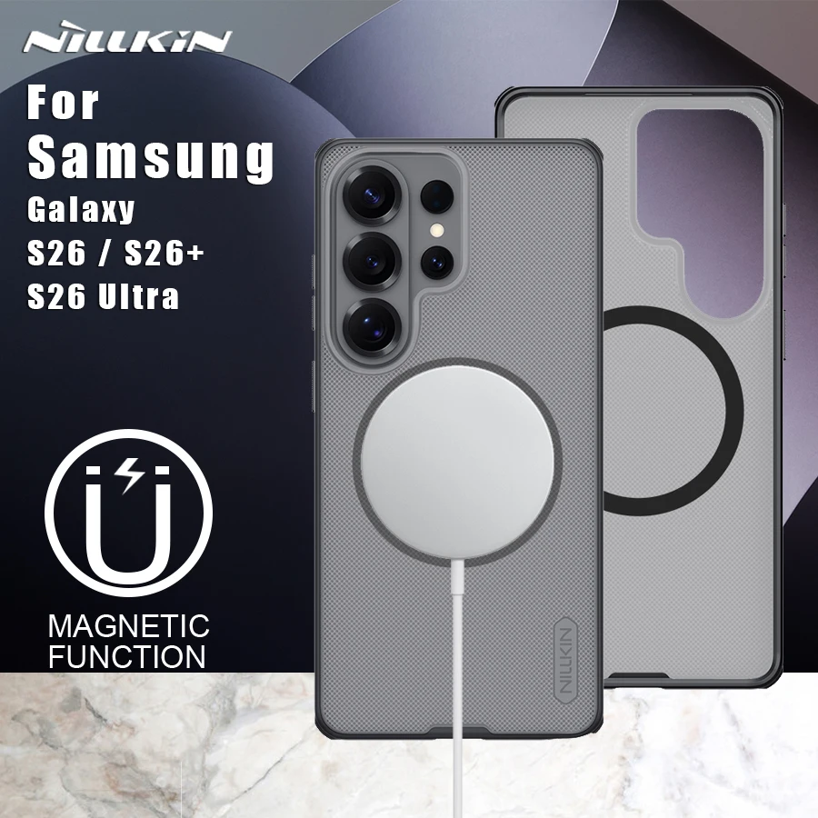 Etui Nillkin Super Frosted Pro Magnetic Adapt Magsafe Matte Full Back Cover do Samsung Galaxy S26 Ultra S26 Plus S26 5G — zdjęcie produktu 2