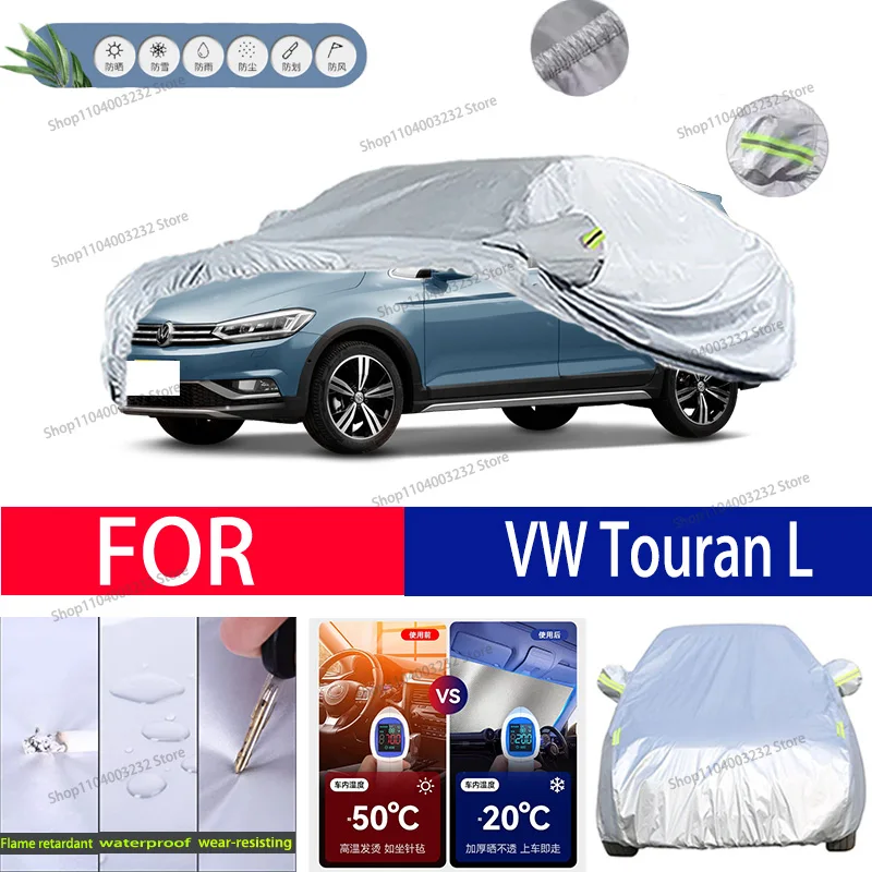 Vêtements de voiture pour VW Touran L, protection solaire, prévention de la neige, conversation, gel, housse automatique