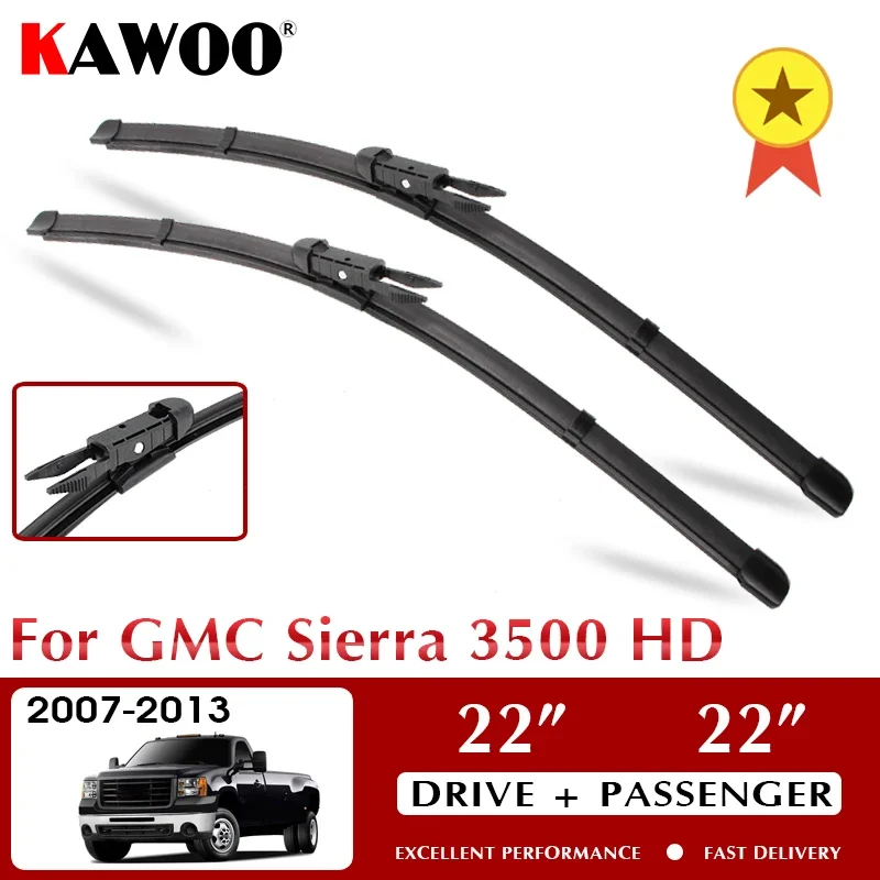 

Wiper Car Wiper Blade For GMC Sierra 3500 HD 2007-2013 Windshield Windscreen Front Window Accessories 22"+22" LHD RHD
