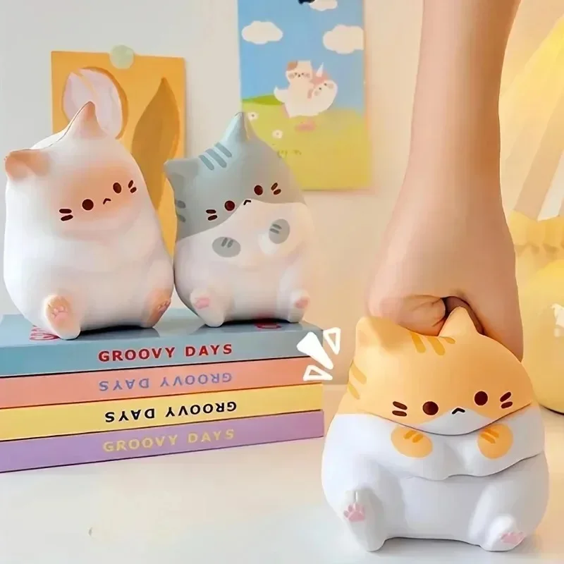 Neue Katze Stress Relief Squishy Spielzeug PU Langsam Rising Squeeze Antistress Ball Cartoon Tisch Ornamente Squishy Stress Reliever Spielzeug