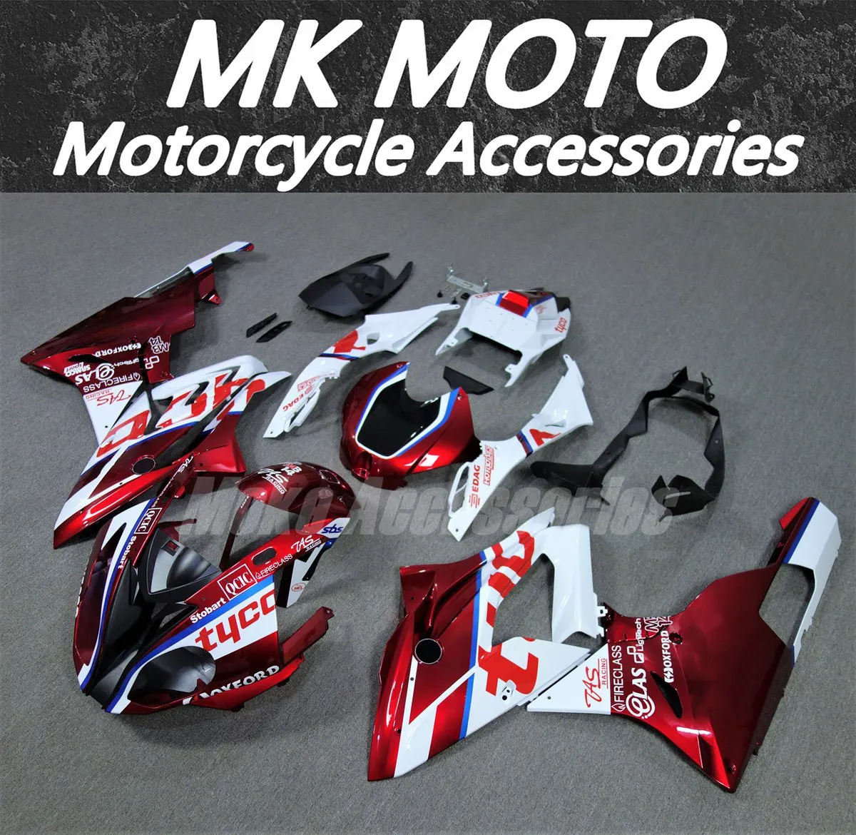 Motorcycle Fairings Kit For S1000rr 2015 2016 Bodywork Set 15 16 Accessories ABS Injection White Red