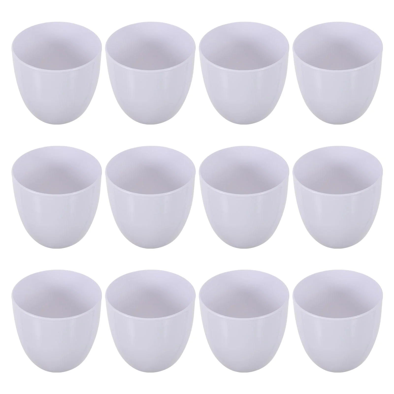 

12 Pcs Small Plastic Flowerpot Round Pots Planting Basins Outdoor Safe to Use Home Beds Holder Decorative