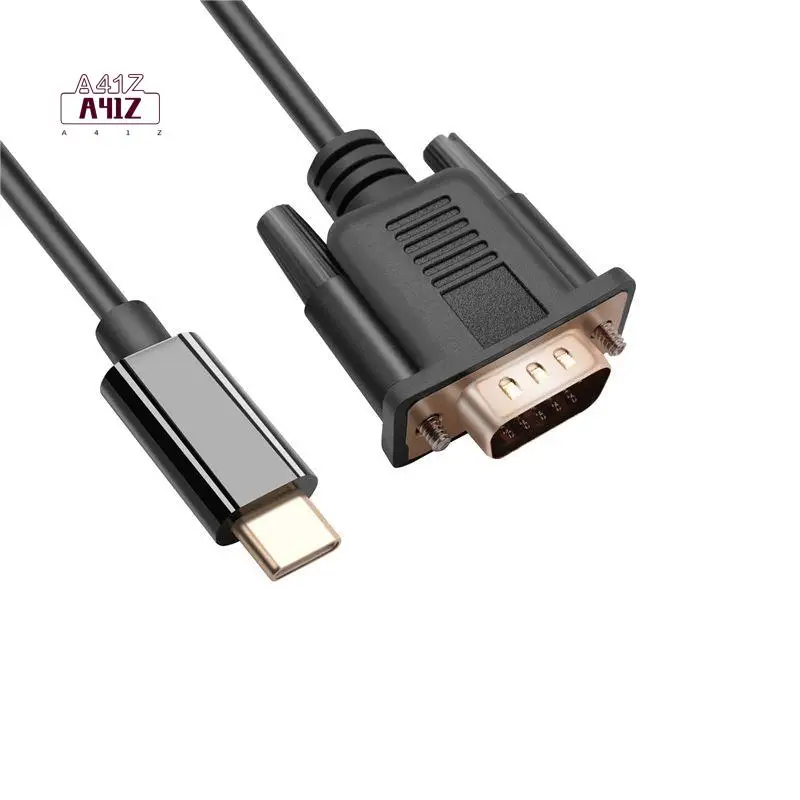 A41Z-USB C To VGA Cable 5.9 Feet/1.8M, USB Type C To VGA Cable, Suitable For USB 3.1 Devices-Suitable For HP, Etc.