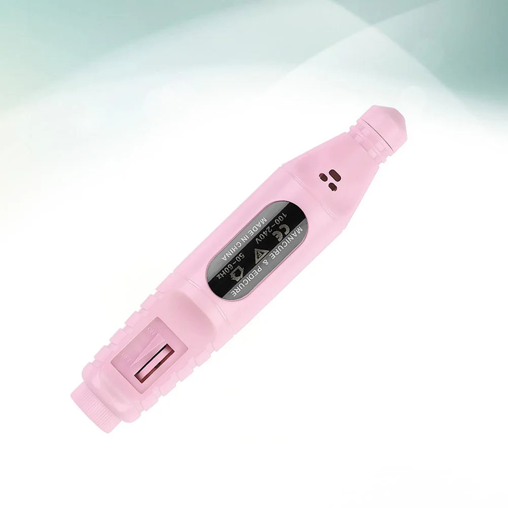 Elektrische polijstmachine Draagbare manicure polijstmachine voor nail art tool voor nail art exfoliërende polish roze