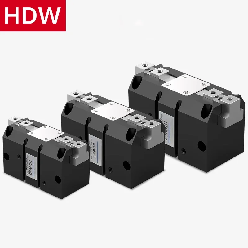 HDW20 HDW25 HDW32 HDW40 HDW50 HDW63 HDW100 Strong parallel mechanical gripper fingerAir Gripper  pneumatic cylinder