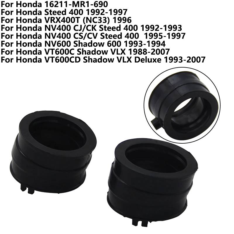 

Motorcycle Carburetor Interface Manifold Intake Glue For Honda Steed 400 VRX400T NV400 CJ/CK NV600 VT600C 16211-MR1-690