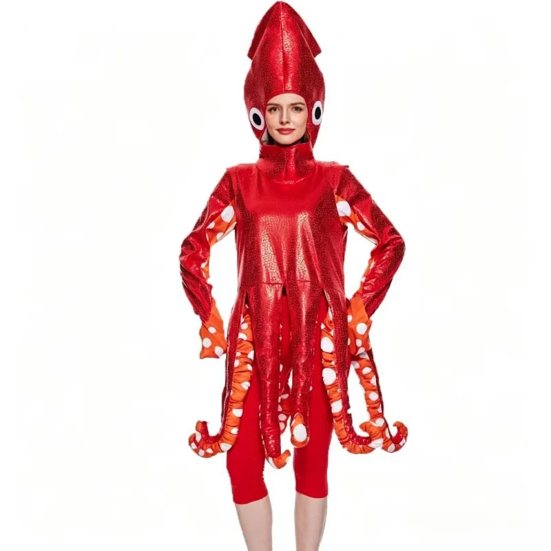 Halloween cosplay ocean party funny squid costume