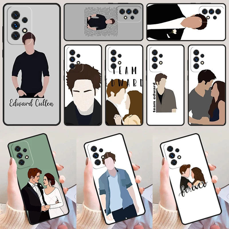 Twilight Edward Cullen Bella For Samsung A52 A72 A73 A20e A21S A50 A70 A11 A12 A42 A31 A40 A51 A71 A32 A80 A91 Phone Case Cover