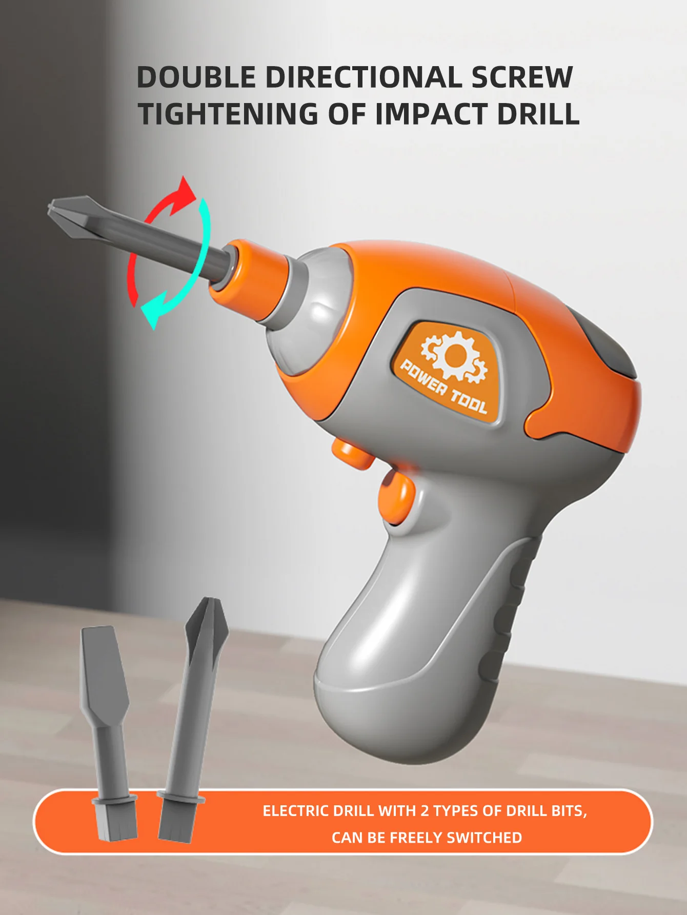 Conjunto de ferramentas infantis com broca, faça você mesmo, montagem de porca, quebra-cabeça, caixa de ferramentas de aparafusamento simulado, desmontagem educacional precoce, reparo, haste montessori