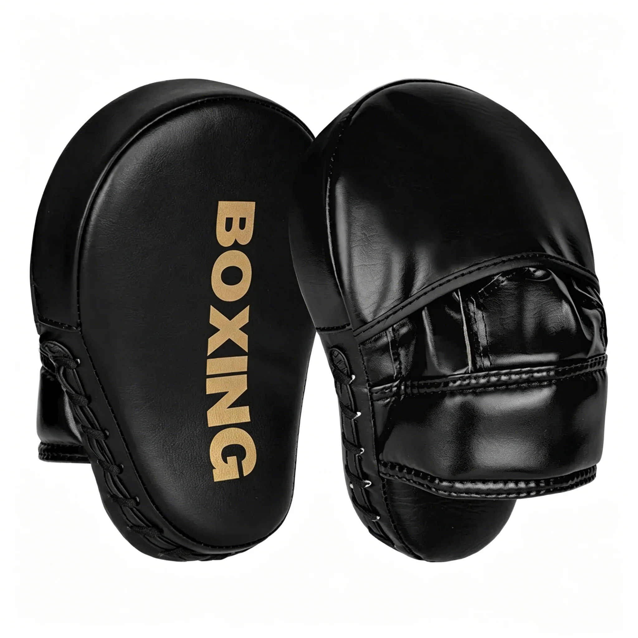 1 unidad Manopla de boxeo y entrenamiento, engrosada, para entrenamiento de artes marciales, patadas tailandesas, Sanda y Karate, Almohadilla de enfoque para golpes y manopla de cinco dedos