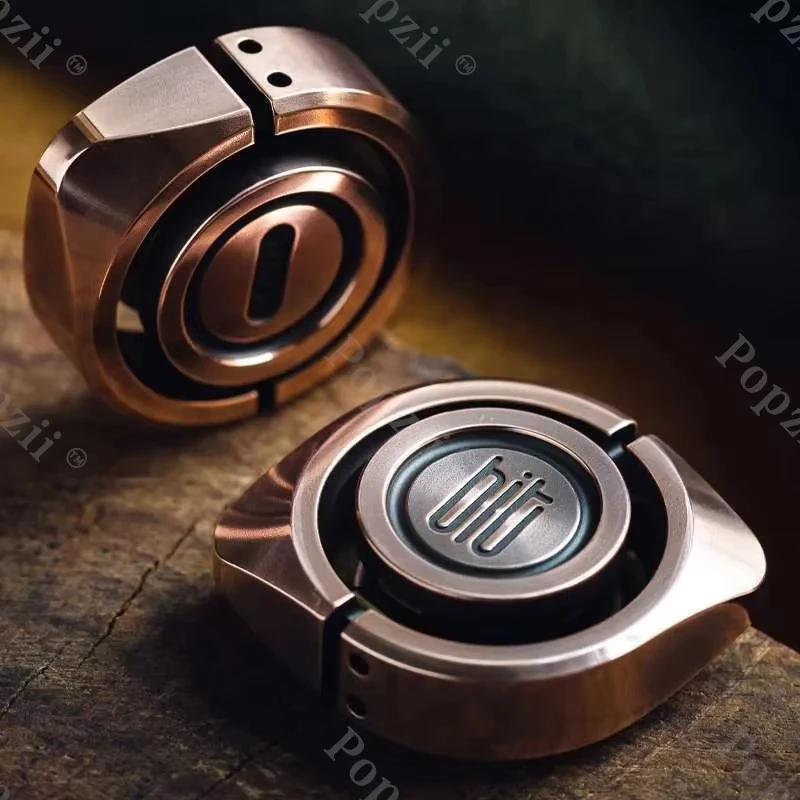 ของเล่นฝึกสมาธิ LAUTIE รุ่น Bit 04 ฟิดเจ็ตสปินเนอร์ ไจโรบิต ซีรีส์ EDC ของเล่นเสริมประสาทสัมผัสสำหรับผู้ใหญ่ งานแฮนด์เมด ลายมีดแกะสลัก