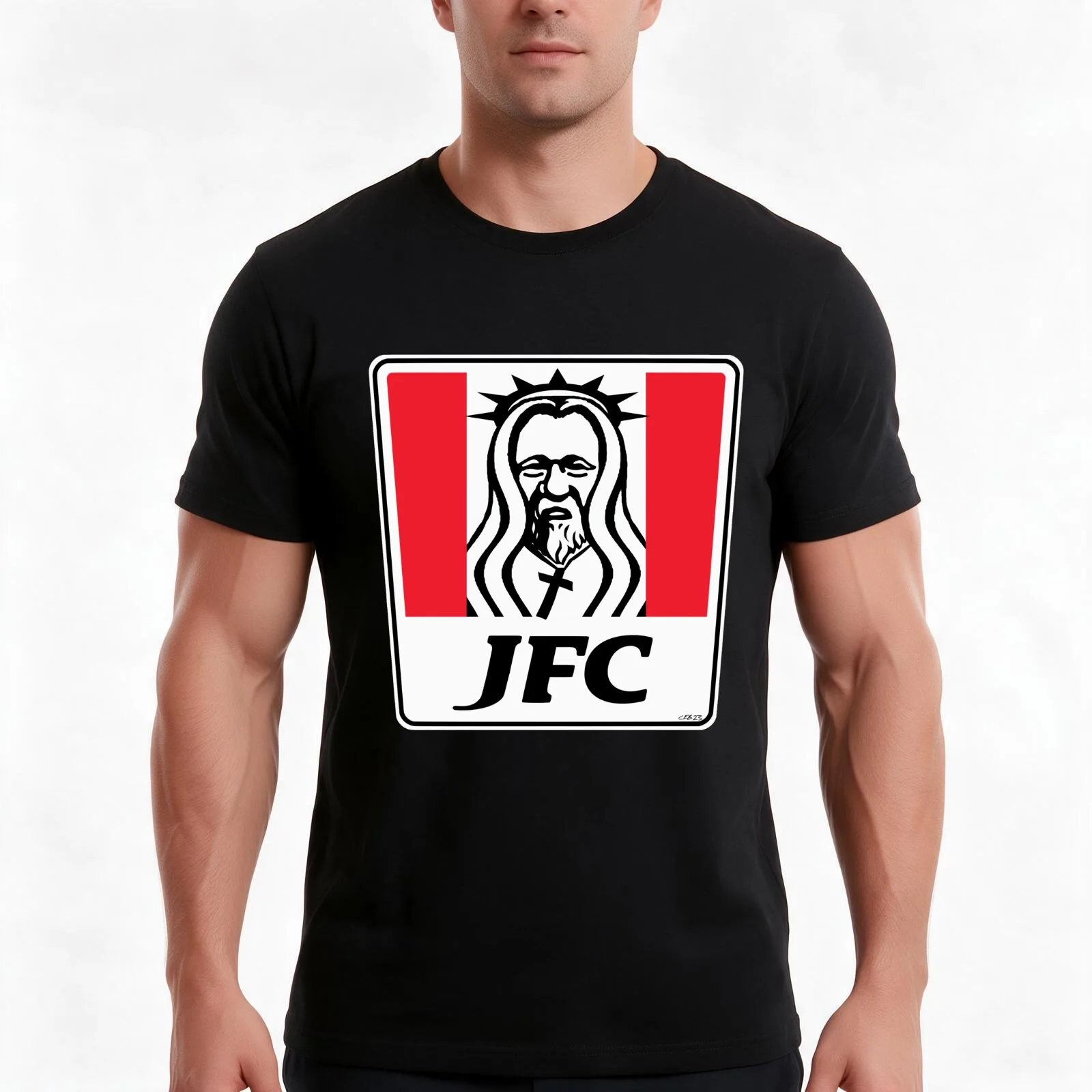 Jeebus Fitzgerald Cripes T-Shirt, Summer Casual Cotton Tee, Oversized Streetwear Tops, Vintage Graphic Print, Unisex Men Women