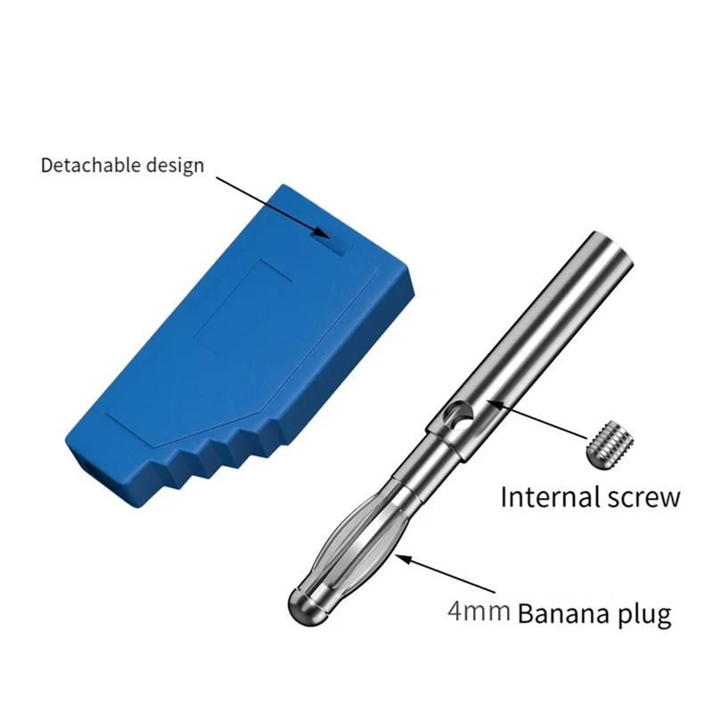 A97I-10Pcs/Set Connector Plug J.10054 4Mm Stackable Plug Banana Plug Face Connector Wire Multi-Function Plugs