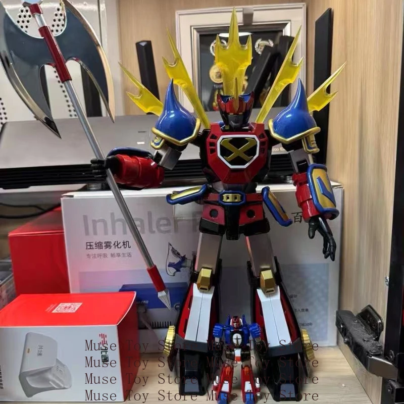 Na stanie Demon God of the War Horn Land Goshogun Sengoku Majin Goshogun Model ze stopu gotowy produkt Macron 1 Figurka Akcji