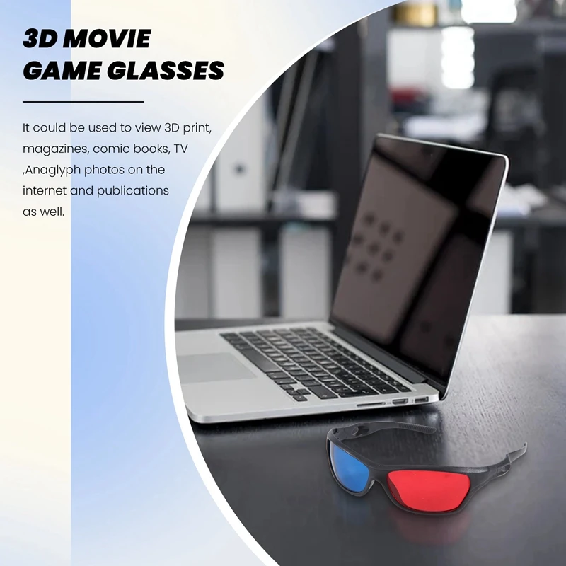 สีแดง-น้ําเงิน / Cyan Anaglyph สไตล์เรียบง่ายแว่นตา 3D เกมภาพยนตร์ 3 มิติ (สไตล์อัพเกรดพิเศษ)