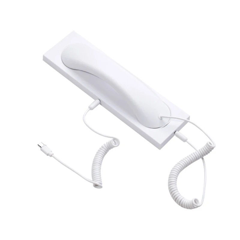  Easy Installation Compatible Telephone Handset Type C Plug Play for continuous Communication