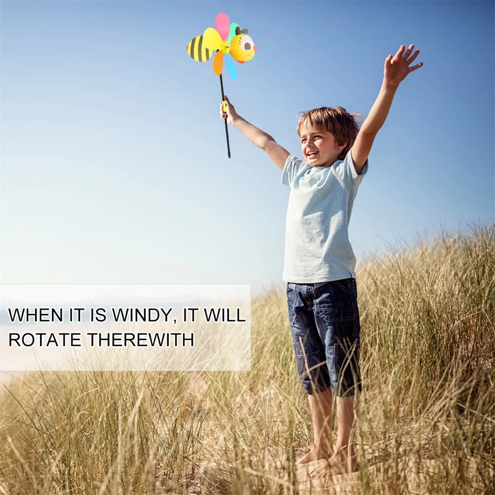 

8Pcs Premium Cartoon Windmill Square Decoration Garden Ornament Beautiful Windmill Decor Wind Pinwheels