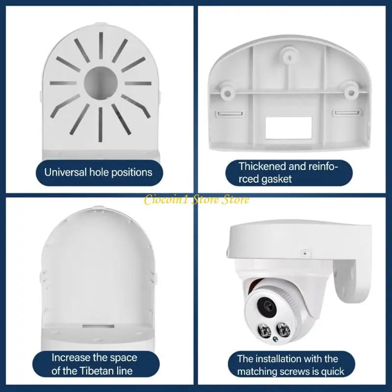 A3PC Universal Rajusment Dome Camera Mountting Bracket Matière plastique avec une poignée antislip pour divers systèmes