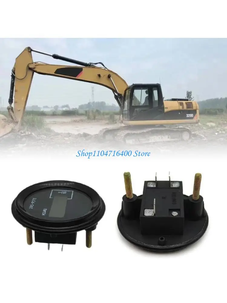 

y1gd Excavator Hour Meter with LCD Display Engine Usage Trackers for Effective Heavy Equipment Maintenance Generator 285-9075