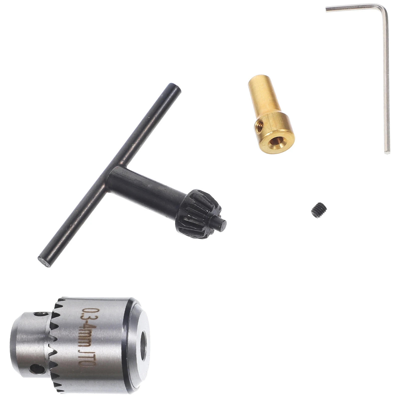 

4 Pcs/set Electric Drill Chuck Wrench Mounted With Key Mini Miniature 0.3-4mm Taper and