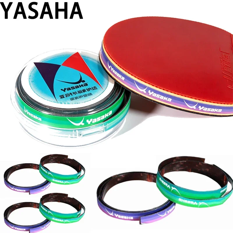 

Yasaka Carbon Fiber Table Tennis Edge Tape Self-Adhesive Ping Pong Racket Protector Blade Guard Bumper Strip for Protection