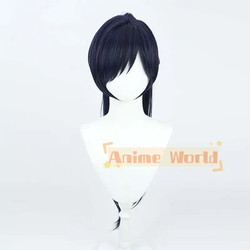 Limbus Company Hong Lu Deep Blue Cosplay Wig