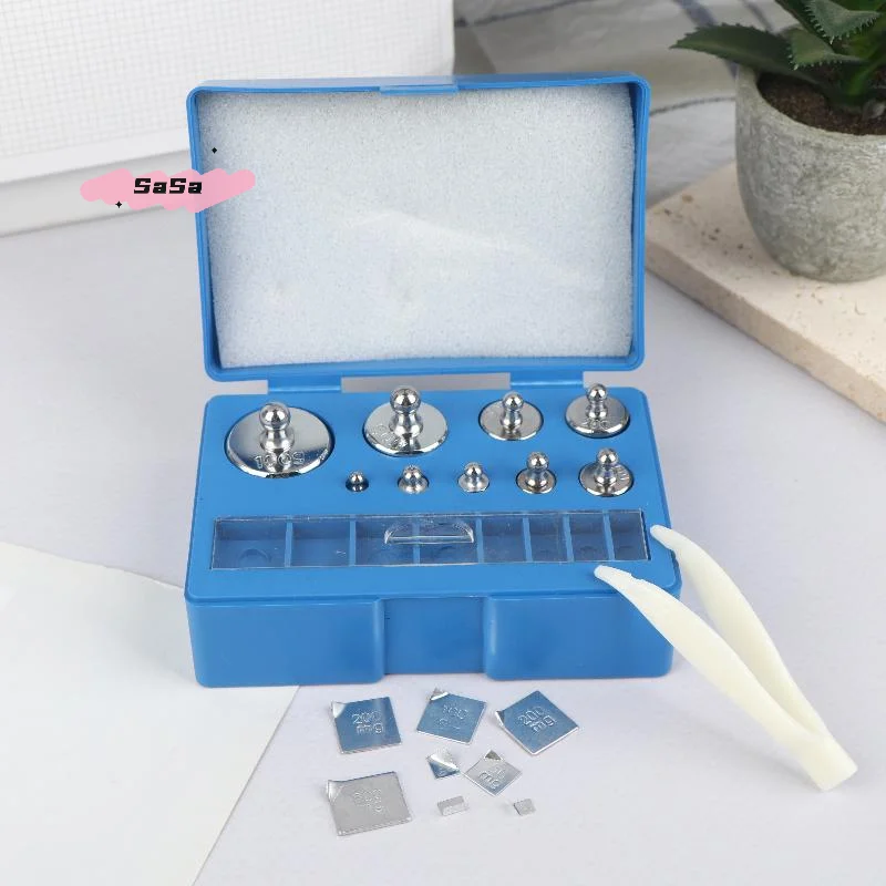 S-17Pcs 10mg-100g Precision Digital Scale Calibration Weight Set Weighting Tools 100g 50g 20g 10g 5g 2g 1g 1000mg Tablet Code