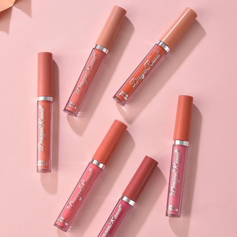 3PCS Multicolor Matte Liquid ลิปสติกชุด Natural Non-drying Lip Gloss กันน้ําและ Non-smudge ลิปสติกแต่งหน้าติดทนนาน