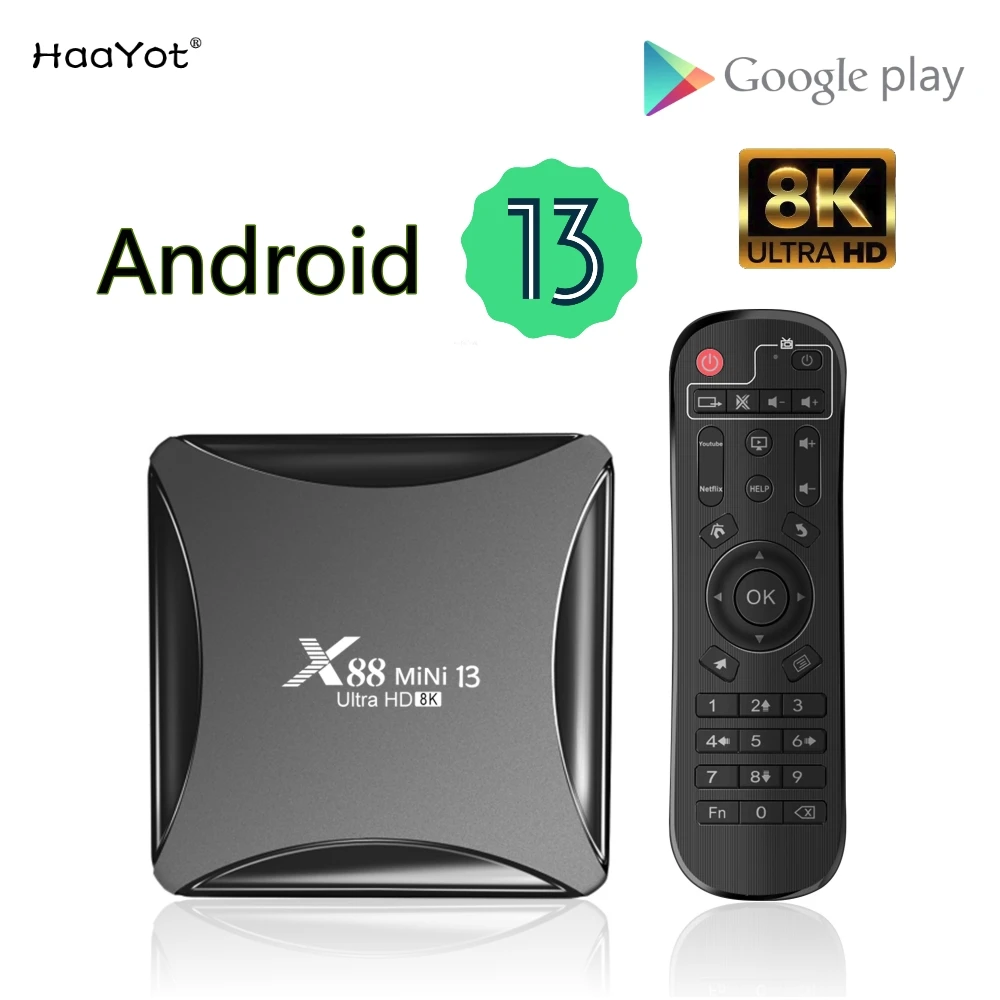 

Приставка Смарт-ТВ RK3528, Android 13, 2/4 ГБ, 16/32/64 ГБ