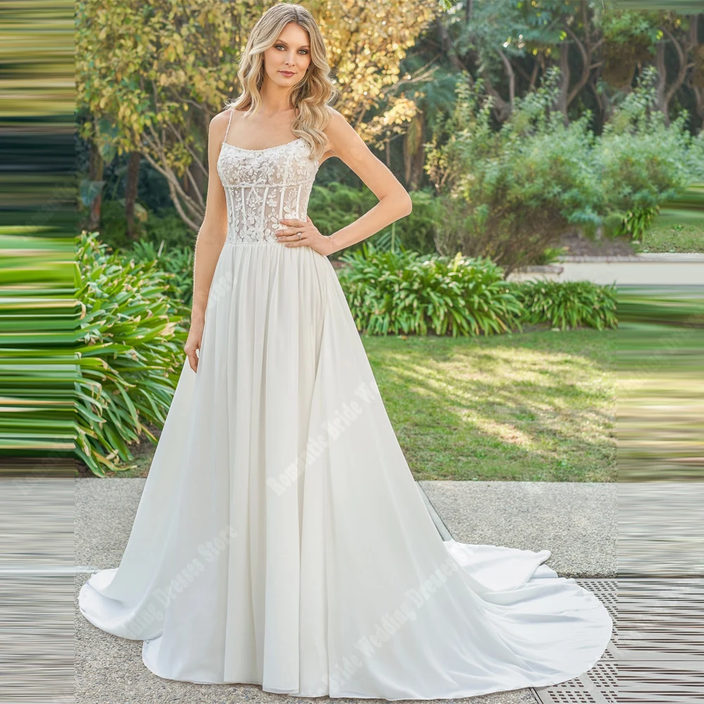 

Elegant Satin A-Line Women Wedding Dresses Vintage Sexy Sleeveless Bridal Gowns Engagement Banquet Vestido De Novias Customized