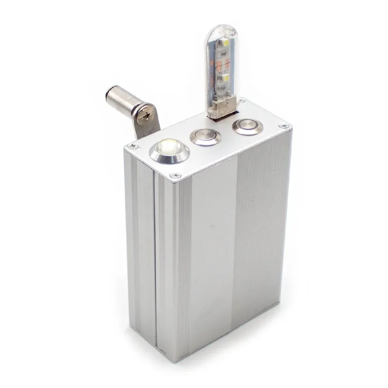 Portable DIY Hand-Cranked Generator Three-Phase Brushless Generator Full Aluminum Alloy Body 20F*3 Capacitor USB Output 5V 1A