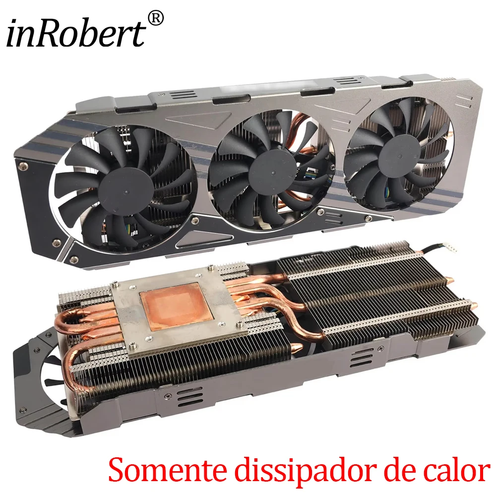 Substituição do dissipador de calor da placa de vídeo GTX970 para ZOTAC GeForce GTX 970 4GB AMP Placa gráfica Dissipador de calor de resfriamento