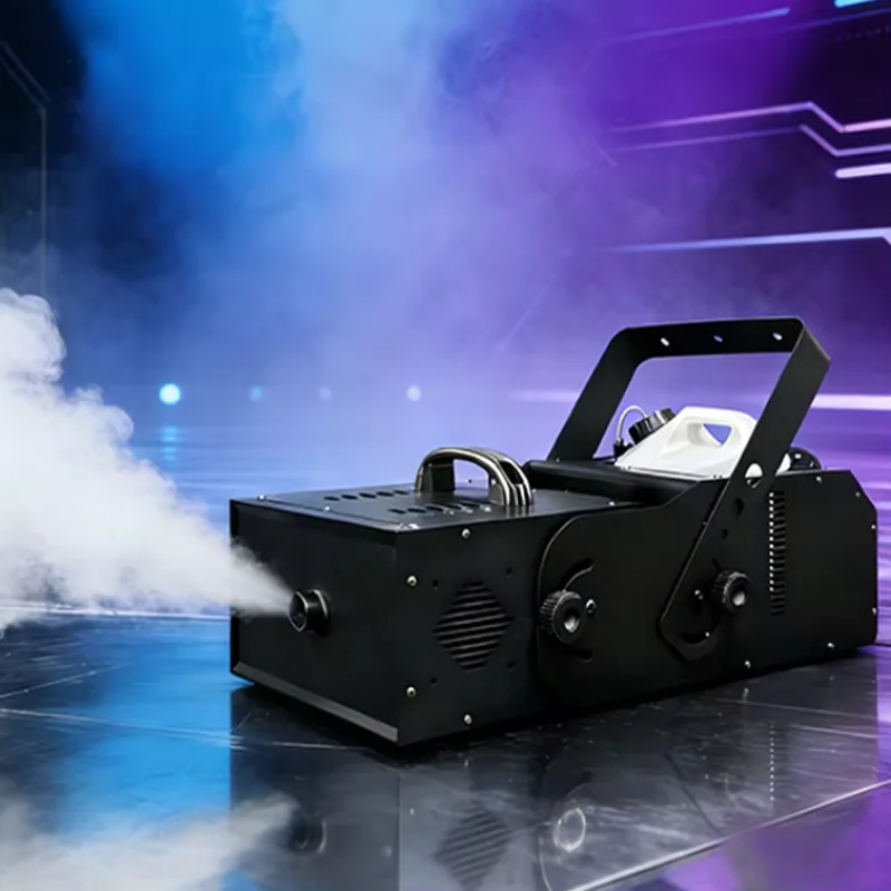 Fog Machine 2000W Multi Angle DMX512 Remote Manual Control 10m Spray Stage Party Smoke Machine for Christmas Halloween DJ Party