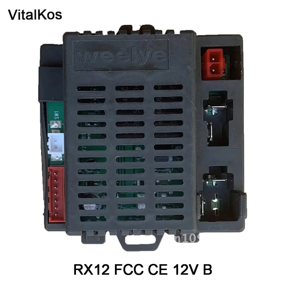 جهاز التحكم عن بعد والاستقبال VitalKos RX12 12V weelye FCC CE (اختياري) لركوب الأطفال على قطع غيار السيارات