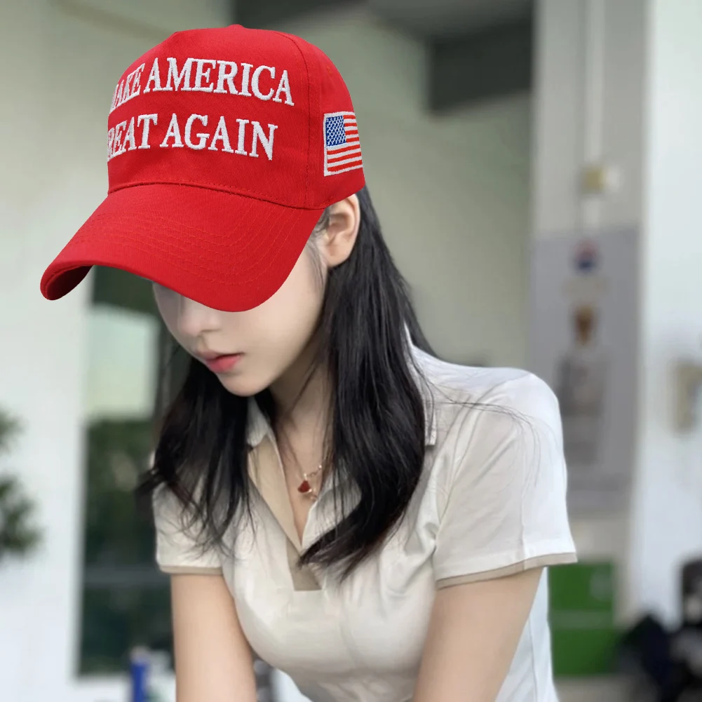 2024 Trump Baseball Cap Breathable Trump American Presidential Hat Make America Great Again USA Flag Baseball Cap for Women Men