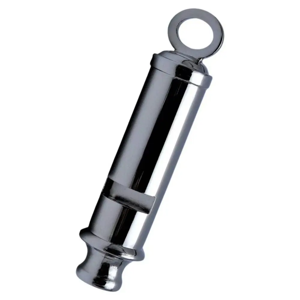 Peluit Logam dengan Tali, Paduan Aluminium, 4 Model, Peluit Pesta Rugby, Peluit Sorak Sorai, Peluit Latihan Sekolah, Sepak Bola