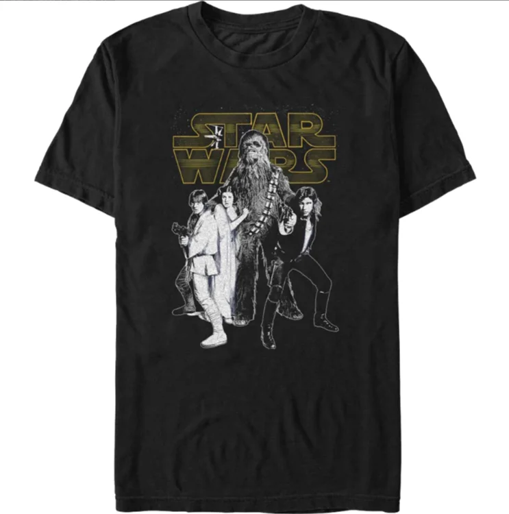 الرسمية حرب النجوم الطرفية الجديدة المطبوعة الرجال والنساء قصيرة الأكمام Y2K عشاق تي شيرت فضفاض ومريح