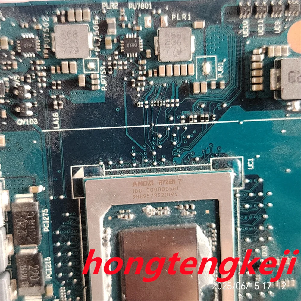 0XH9J 00XH9J CN-00XH9J para Dell G15 5525 RYZEN 7 6800H CPU + RTX 3070 8GB GPU placa base LA-L657P prueba OK