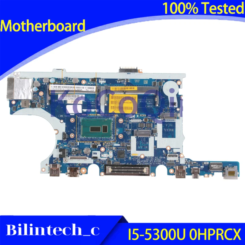 FOR DELL Latitude E7450 Motherboard I5-5300U HPRCX 0HPRCX ZBU10 LA-A961P SR23X