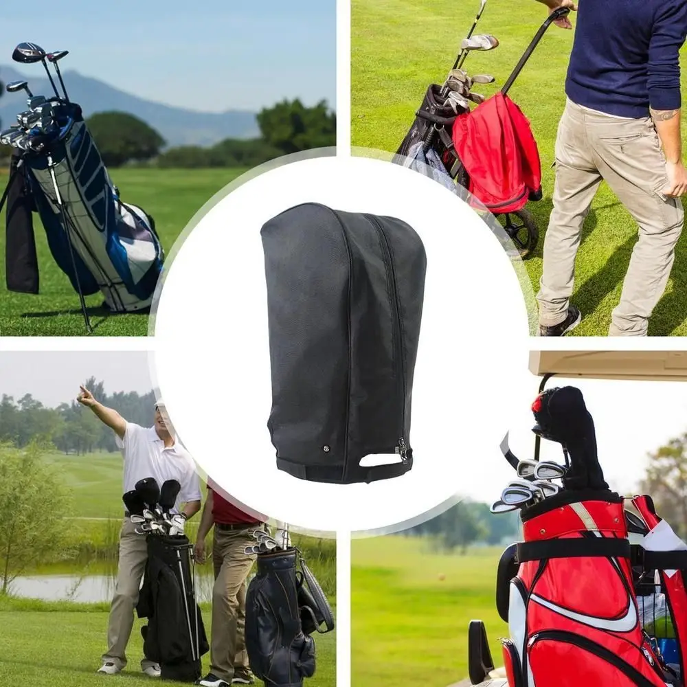 

Premium Waterproof Golf Club Rain Cover Dustproof with Buckle Dustproof Rain Hood Portable Zipper Club Protector Travel