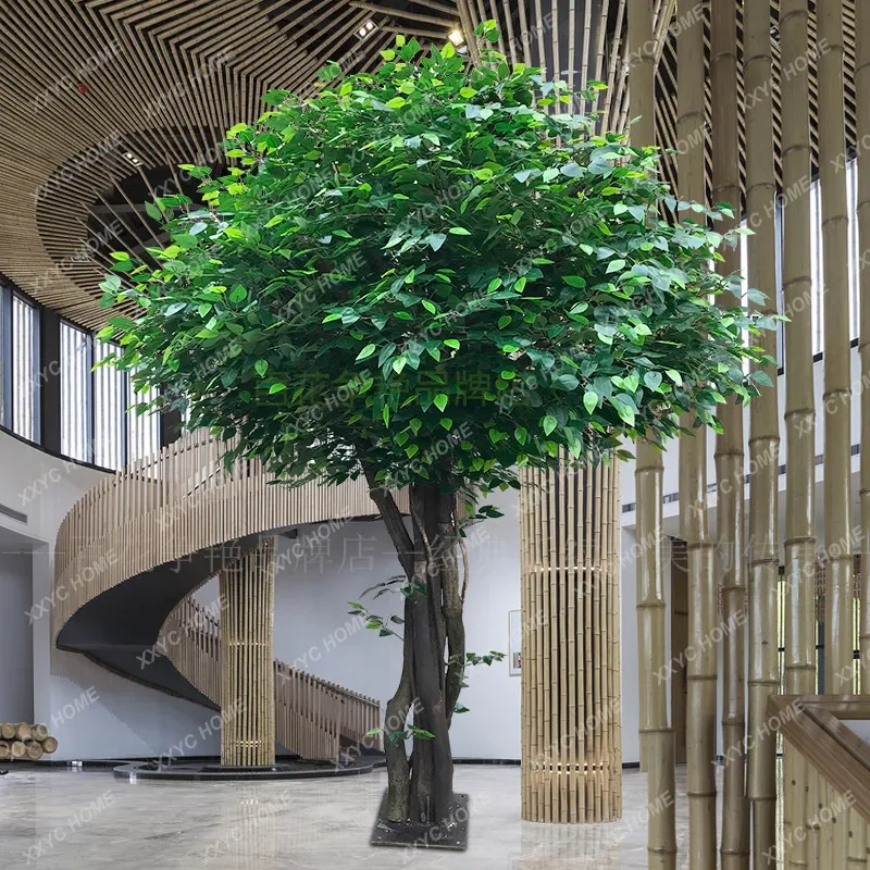 

Happiness Tree Banyan Large Custom Fake Trees Shopping Mall Modeling Fake Banyan Simulation Big Tree