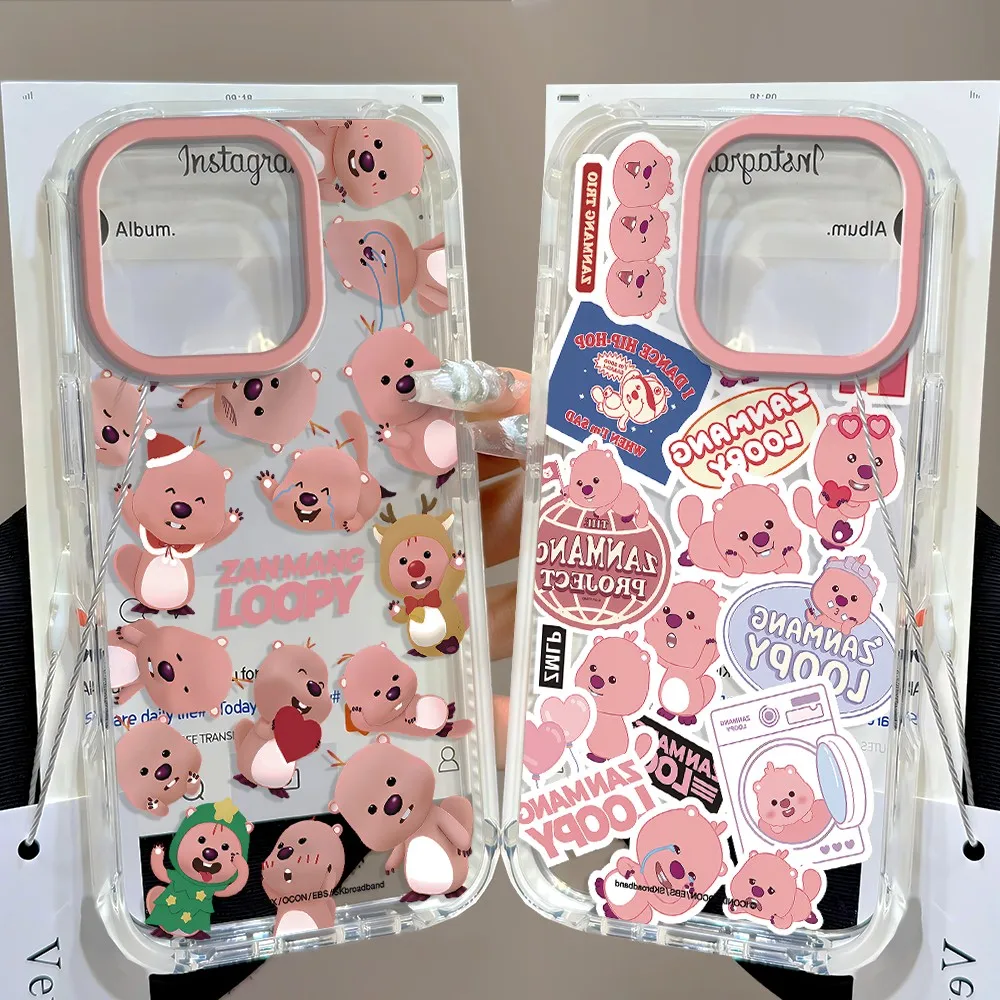 Pink Cute Loopys Hot Phone Case For Samsung Galaxy A27 A37 A57 A16 A07 A17 A36 A26 A56 A55 A35 A25 A15 A54 A24 A14 A06 A05 4G 5G