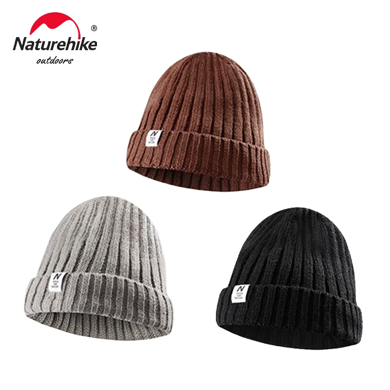 Naturehike Hat Unisex Knitted Hat Wool Hat Winter Outdoor Warm Hats Hiking Mountaineering Riding Windproof Man Woman Skiing Hat